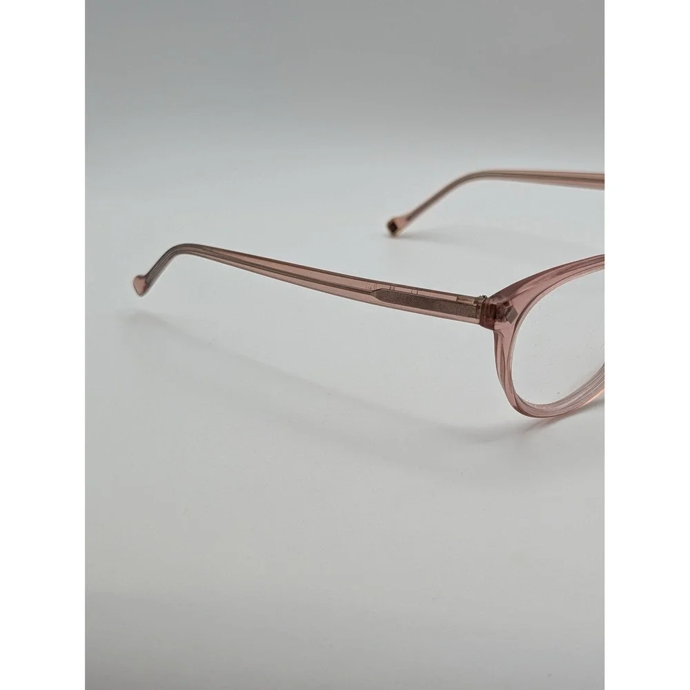 Vera Bradley Blush Pink Transparent Oval Eyeglass Frames 50-19-140 Womens